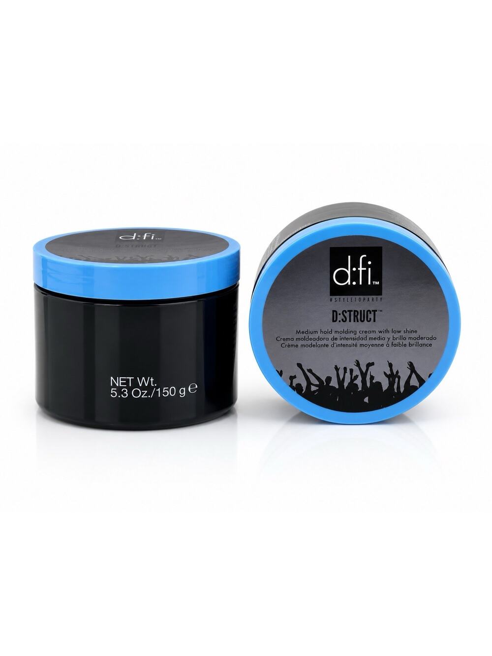 d:fi D:Struct Medium Hold Molding Cream Low Shine 150g 5.3oz Hair Styling Duo